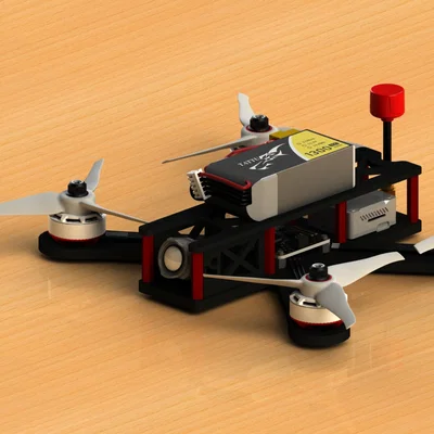Khung FPV Drone (5 inch) in 3D