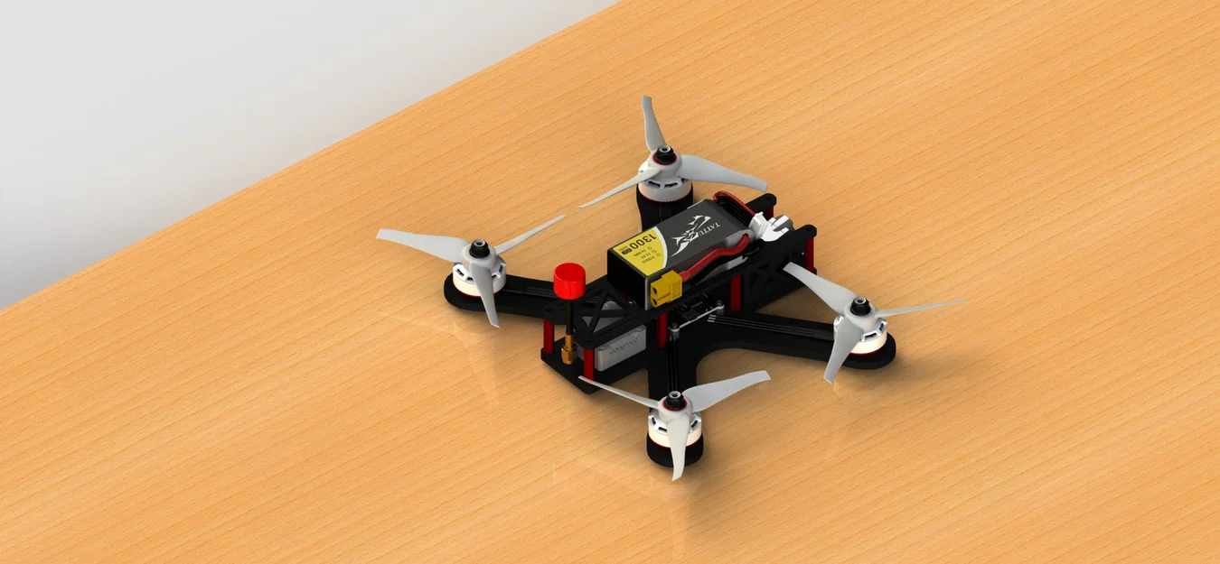 Khung FPV Drone (5 inch) in 3D - Image 4