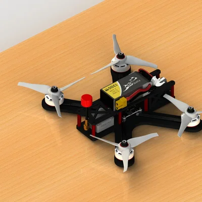 Khung FPV Drone (5 inch) in 3D