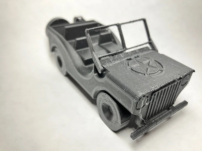 Willy's Jeep in-place (Print-In-Place) – Kính chắn gió gập được - Image 2