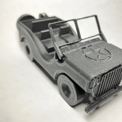 Willy's Jeep in-place (Print-In-Place) – Kính chắn gió gập được