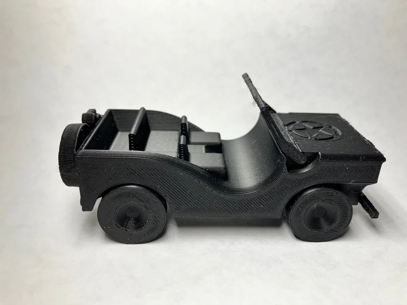 Willy's Jeep in-place (Print-In-Place) – Kính chắn gió gập được - Image 5