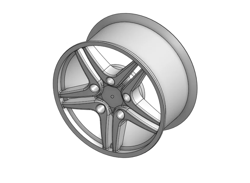 Vành bánh xe (Tire Rim) – Mẫu in 3D chính xác - Image 1