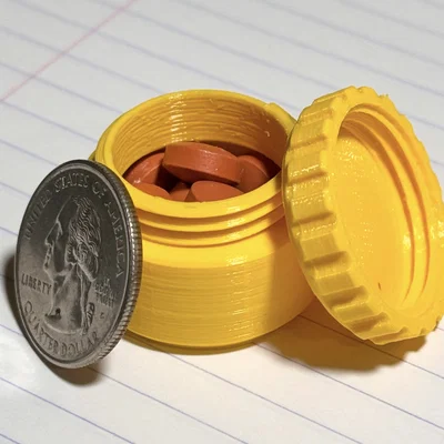 Hộp Đựng Thuốc Mini: Thiết Kế Nhỏ Gọn, In 3D Đơn Giản Tiện Lợi