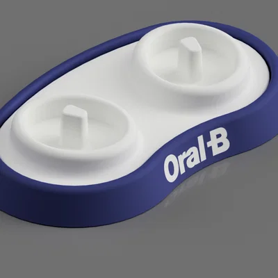 Đế giữ bàn chải điện Oral-B thiết kế thông minh, in 3D đơn giản