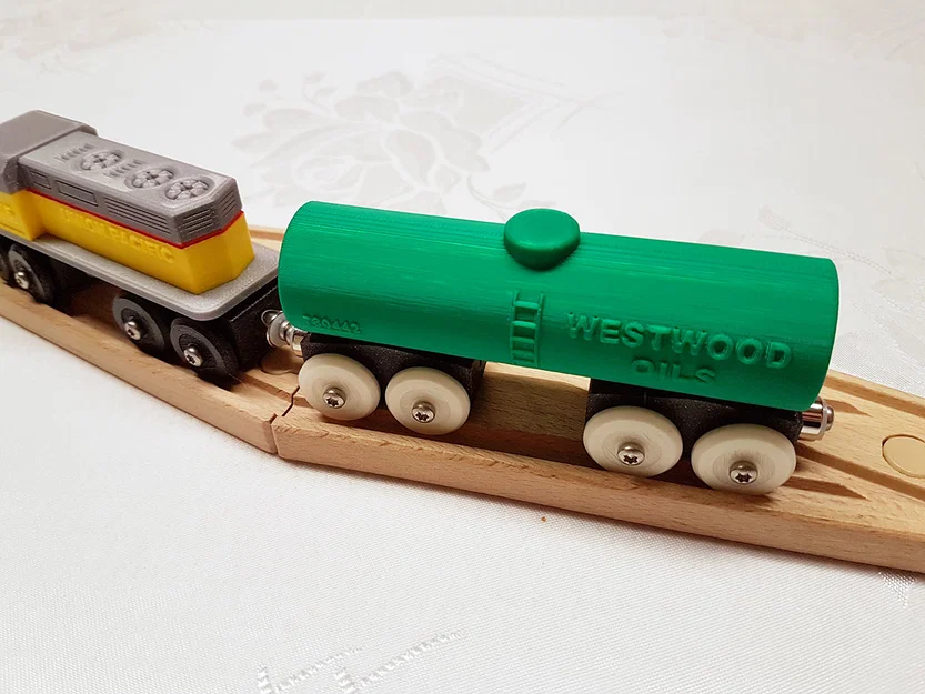 Toa bồn tàu đồ chơi tương thích BRIO / IKEA (Toy Train Tank Car) - Image 2