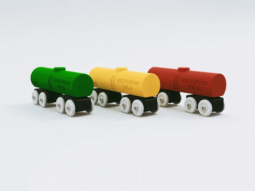 Toa bồn tàu đồ chơi tương thích BRIO / IKEA (Toy Train Tank Car) - Image 5