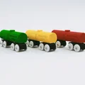 Toa bồn tàu đồ chơi tương thích BRIO / IKEA (Toy Train Tank Car) - Thumbnail 5