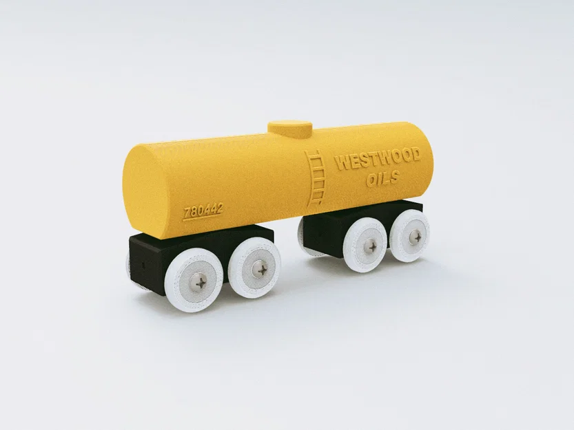 Toa bồn tàu đồ chơi tương thích BRIO / IKEA (Toy Train Tank Car) - Image 6