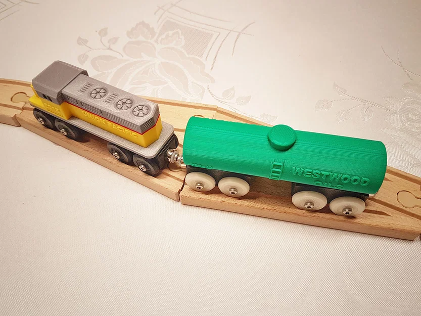 Toa bồn tàu đồ chơi tương thích BRIO / IKEA (Toy Train Tank Car) - Image 9