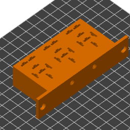 Đế giữ relay và cầu chì ô tô 3 vị trí - Thiết kế in 3D tiện lợi - Image 1
