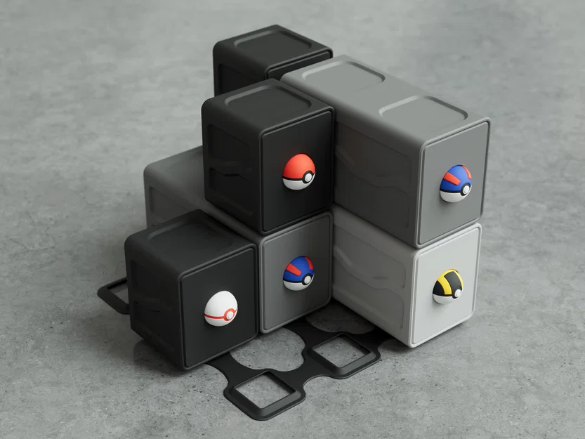 Hộp đựng thẻ Pokémon có chốt gài (vừa thẻ có sleeve & toploader) dạng module - Image 6