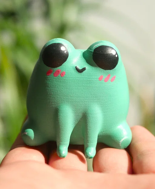 Mô hình ếch nhỏ Cute Simple Frog in 3D dễ thương - Image 3