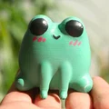 Mô hình ếch nhỏ Cute Simple Frog in 3D dễ thương - Thumbnail 3