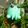 Mô hình ếch nhỏ Cute Simple Frog in 3D dễ thương - Thumbnail 4