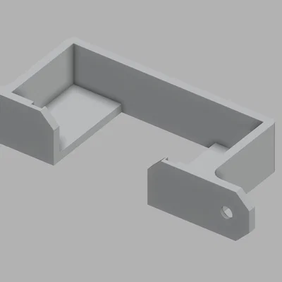 Giá treo cục nguồn Minisforum MS-01 gắn tường, dưới bàn gọn gàng