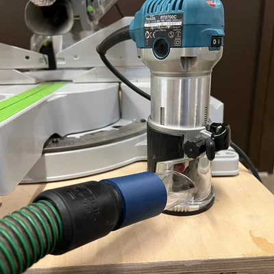 Đầu chuyển đổi hút bụi Makita RT0700 cho máy Festool