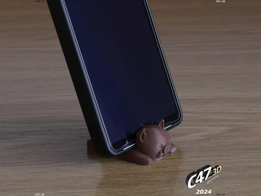 Piggy Set – Bộ Heo Mini & Boar (Phone Stand/Keyring/Earrings) - Image 4
