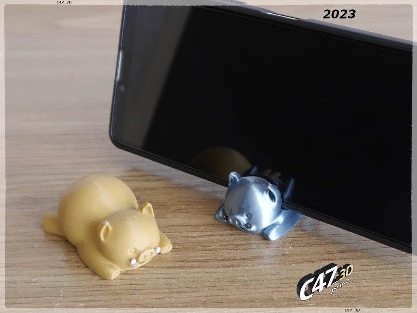 Piggy Set – Bộ Heo Mini & Boar (Phone Stand/Keyring/Earrings) - Image 11