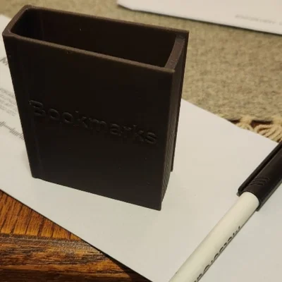 Khay đựng Bookmark (kẹp sách) in 3D gọn gàng, tinh tế