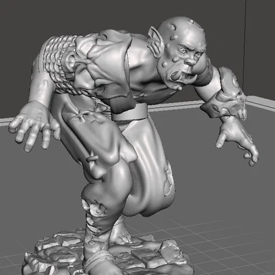 Mô hình 3D Orc Zombie 2 cho Dungeons & Dragons cực chất