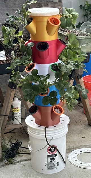 Tháp trồng thủy canh (Hydroponics Grow Tower) - thành vách dày hơn - Image 4