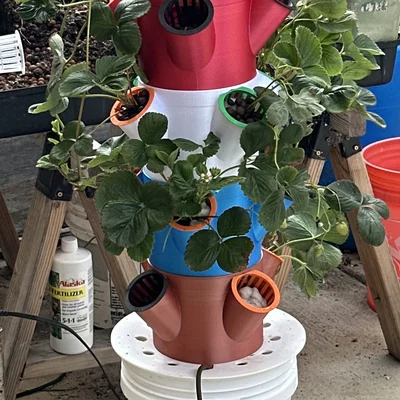Tháp trồng thủy canh (Hydroponics Grow Tower) - thành vách dày hơn
