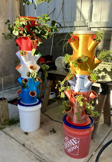 Tháp trồng thủy canh (Hydroponics Grow Tower) - thành vách dày hơn - Image 5