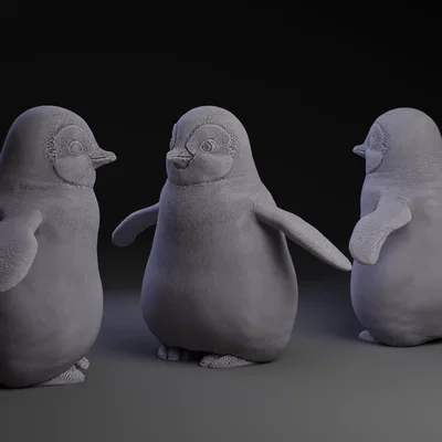 Mô hình chim cánh cụt con (Happy Feet Penguin Child) in 3D đẹp