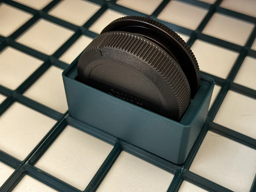 Gridfinity Bin đựng nắp lens & nắp body Canon RF (2x1) - Image 1