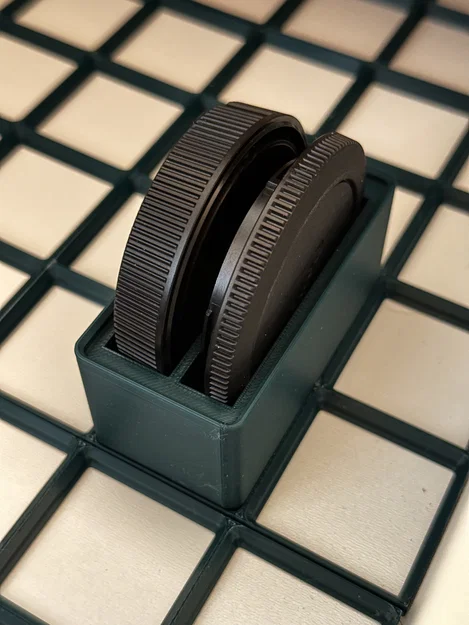 Gridfinity Bin đựng nắp lens & nắp body Canon RF (2x1) - Image 2