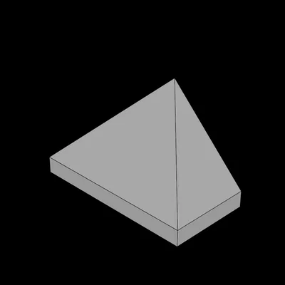 Gạch dốc (Slope Brick) tương thích lắp ráp LEGO (3048b.dat)
