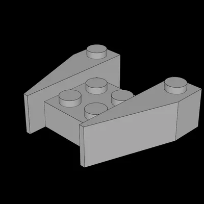 Mảnh ghép hình nêm 3x4 tương thích Lego in 3D