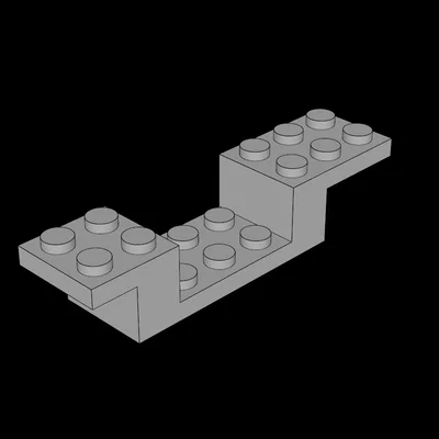 Phụ kiện khớp nối 3D linh hoạt tương thích Lego (8 x 2 x 1 & 1/3)