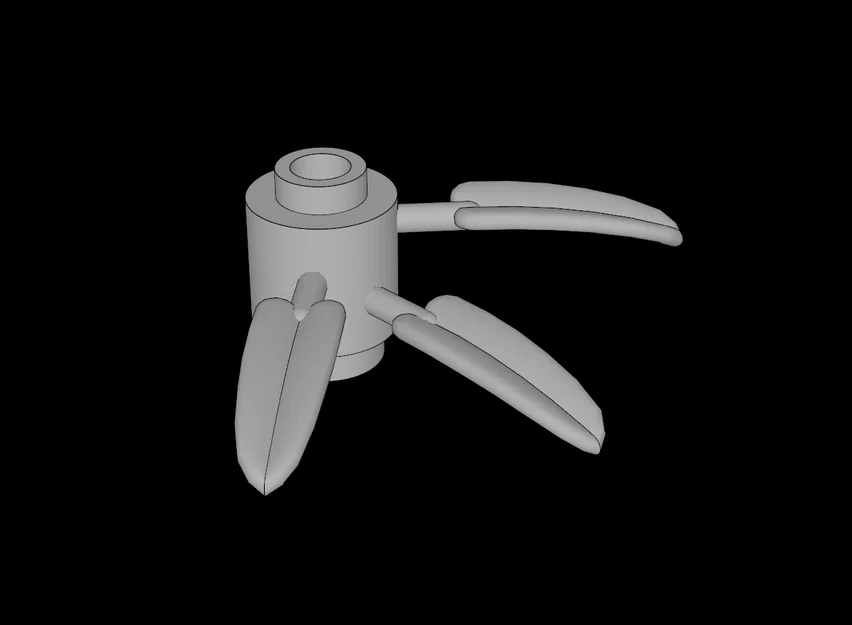 Mô hình lá tre 3D tương thích Lego (30176) in tại nhà - Image 1