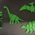 Mô hình khủng long khớp nối 3D linh hoạt cho bé (Articulated Dinosaur) - Thumbnail 1