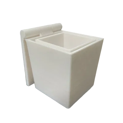 Thùng rác/Container xếp gọn (Print-in-Place) có nắp