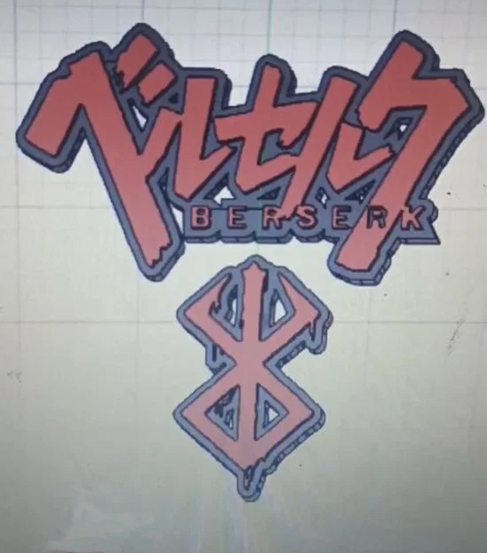 Mô hình trang trí Logo Berserk in 3D cực chất cho fan hâm mộ - Image 2