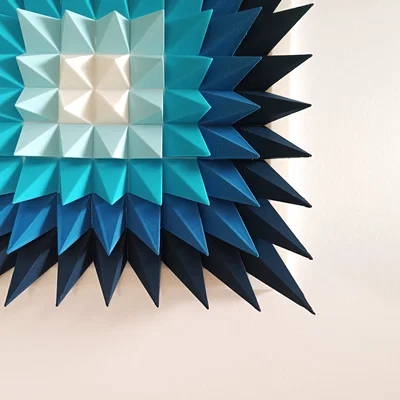 Điêu khắc treo tường 3D "Blue Drop"
