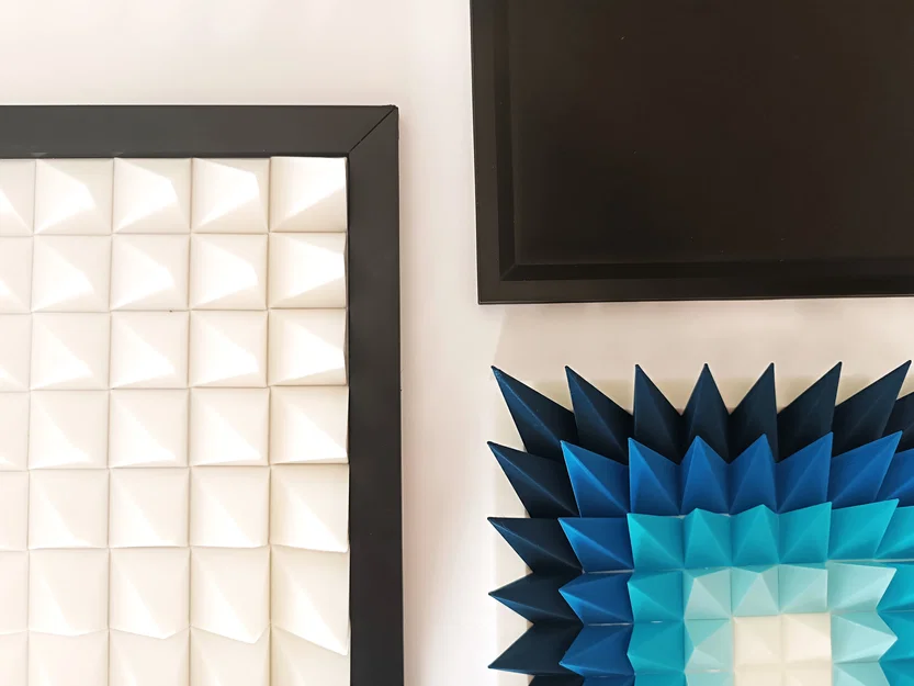 Điêu khắc treo tường 3D "Blue Drop" - Image 3