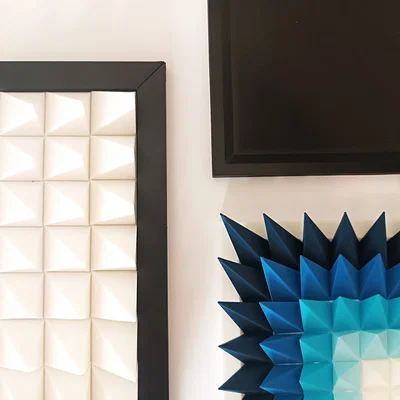 Điêu khắc treo tường 3D "Blue Drop"