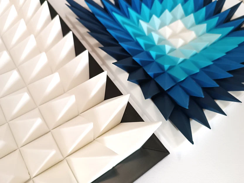 Điêu khắc treo tường 3D "Blue Drop" - Image 4