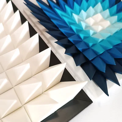 Điêu khắc treo tường 3D "Blue Drop"