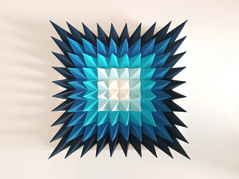 Điêu khắc treo tường 3D "Blue Drop" - Image 5