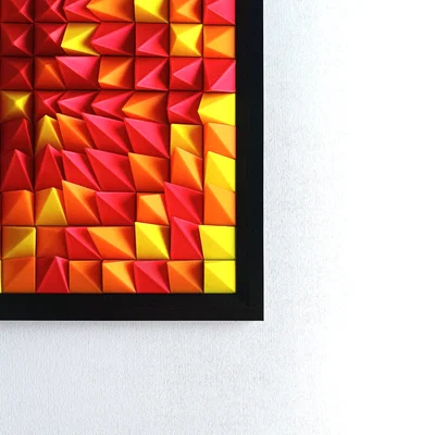 Phù Điêu Tường 3D “Ngọn Lửa Bùng Cháy”