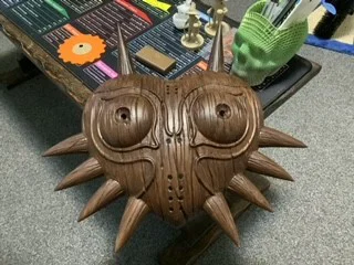 Majoras Mask Wood Grain Large Size – Mặt nạ Majora vân gỗ khổ lớn - Image 4