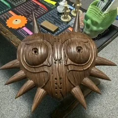 Majoras Mask Wood Grain Large Size – Mặt nạ Majora vân gỗ khổ lớn