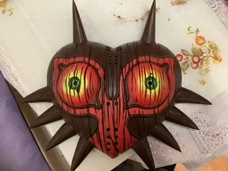 Majoras Mask Wood Grain Large Size – Mặt nạ Majora vân gỗ khổ lớn - Image 5