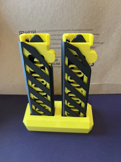 Tay cầm OTF Knife đơn giản dạng sọc (Simple OTF Knife Handle Stripes) - Image 1