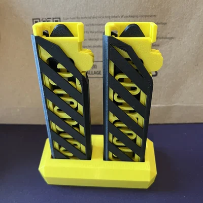 Tay cầm OTF Knife đơn giản dạng sọc (Simple OTF Knife Handle Stripes)